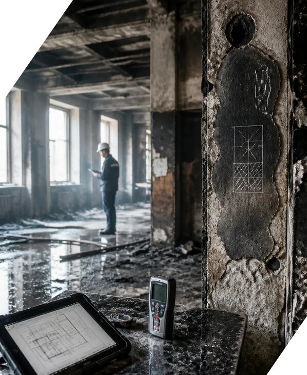Обследование зданий после пожара в Иванове от 15498 р. | ЭкспертизаРоссия