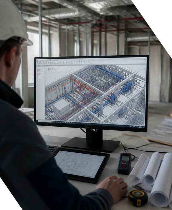 Создание BIM модели инженерных сетей для объектов в Иванове